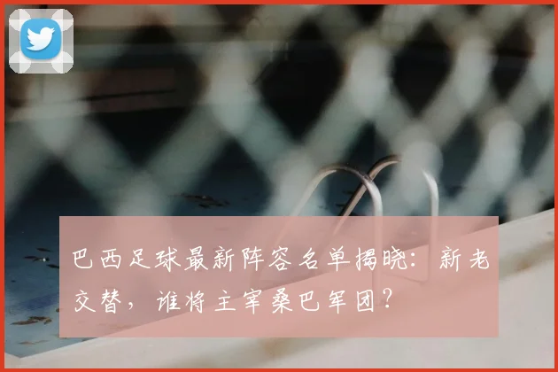 巴西足球最新阵容名单揭晓：新老交替，谁将主宰桑巴军团？